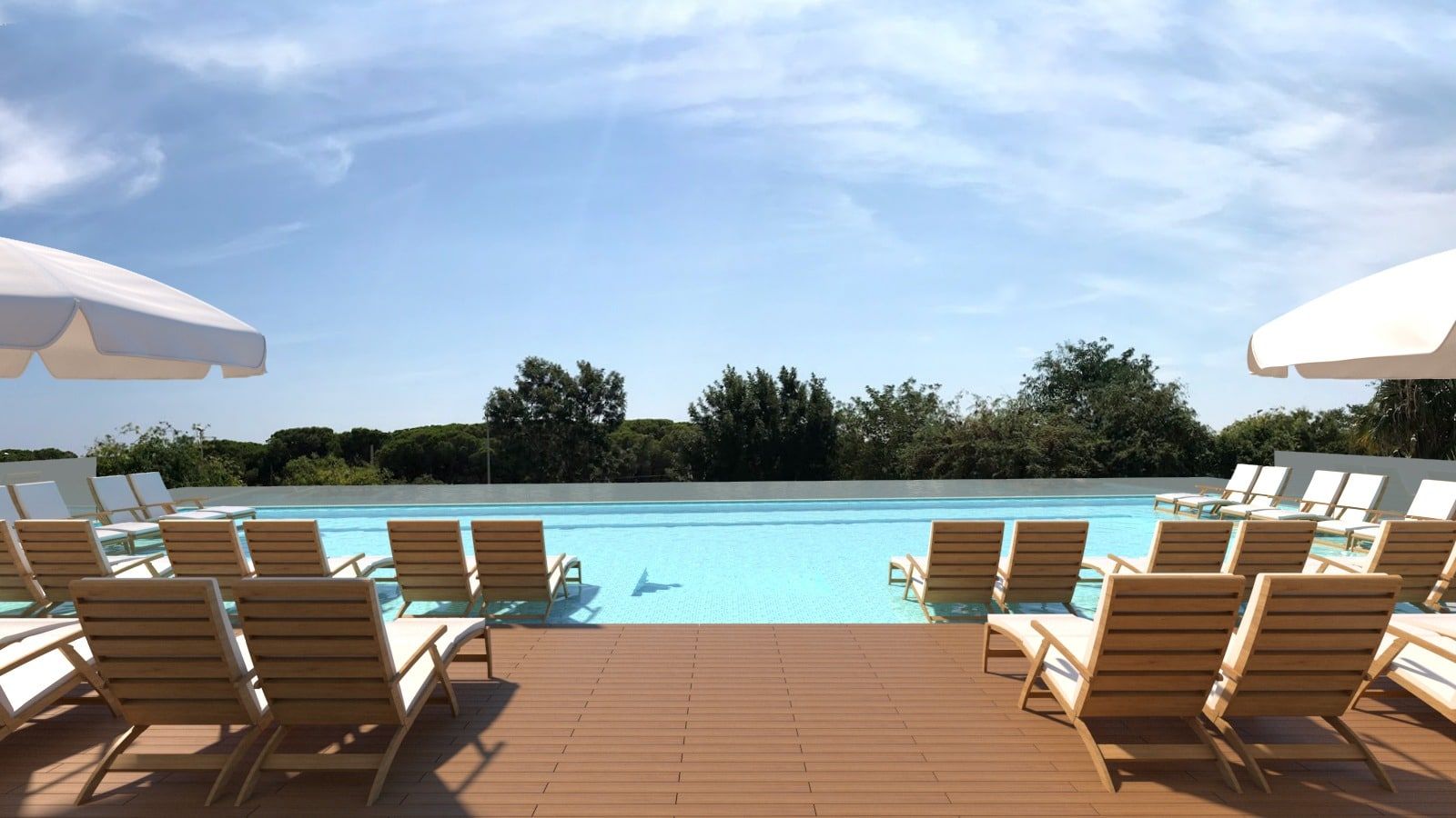 render piscina hotel